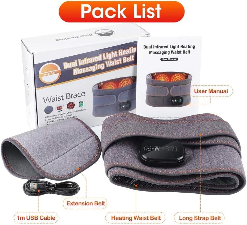 Infrared Therapy Belt With Massager
